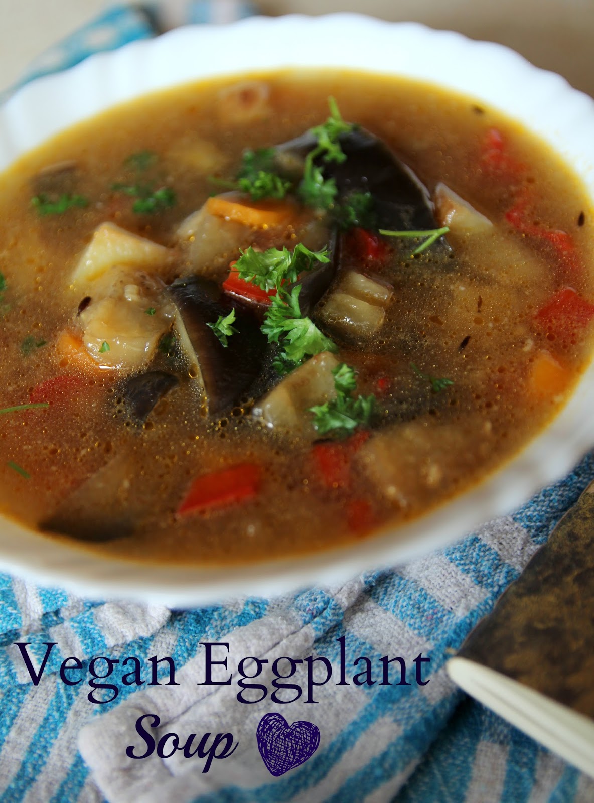 Lazy Vegan Mmm... So good! Eggplant Soup with Coconut Milk