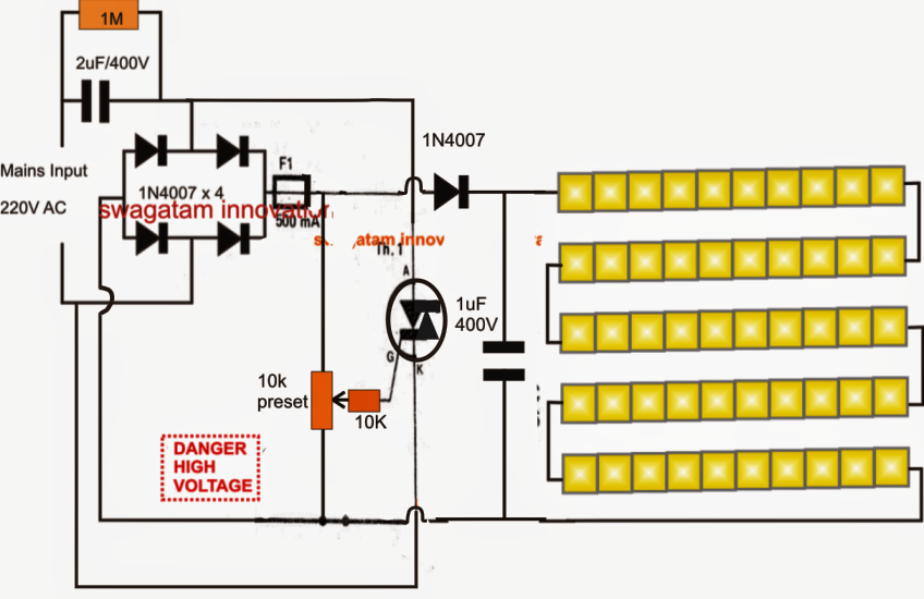 5630 SMD LED Driver/Tube light Circuit | Circuit Diagram Centre