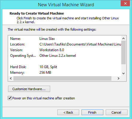 Cara Installasi Linux Slax Via VMware Workstation 10 Cara Installasi Linux Slax Via VMware Workstation 10