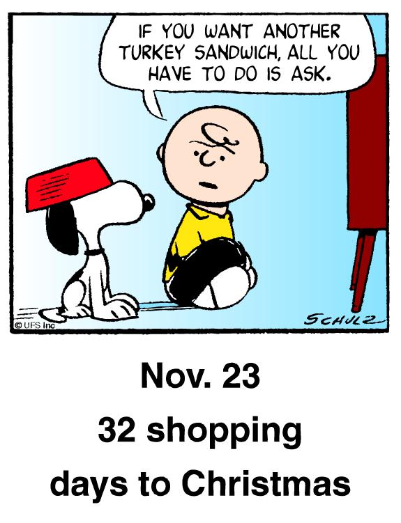 The FiveCentsPlease Blog A classic Peanuts Christmas countdown on