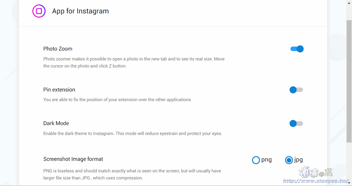 Desktop Instagram擴充功能