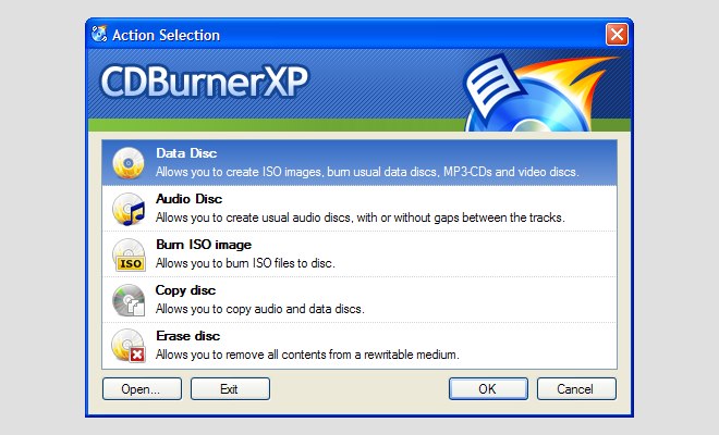 CDBurnerXP 4.5.8 - Το καλύτερο πρόγραμμα για να γράφεις CD/DVD