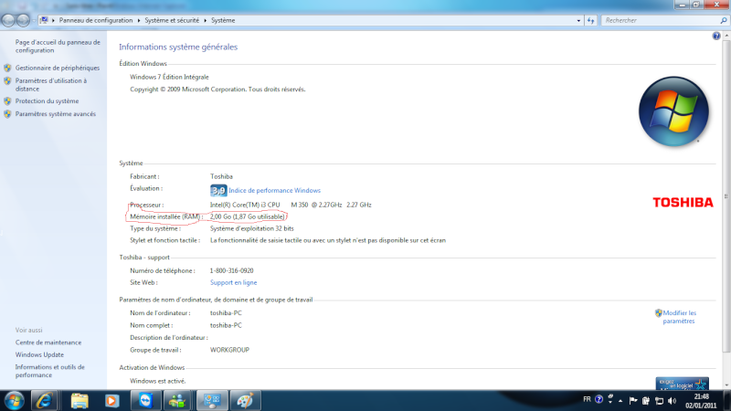 32 Go De Ram 16 Utilisable Windows 10 Ram utilisable windows 7 64 bits - Astucesinformatique
