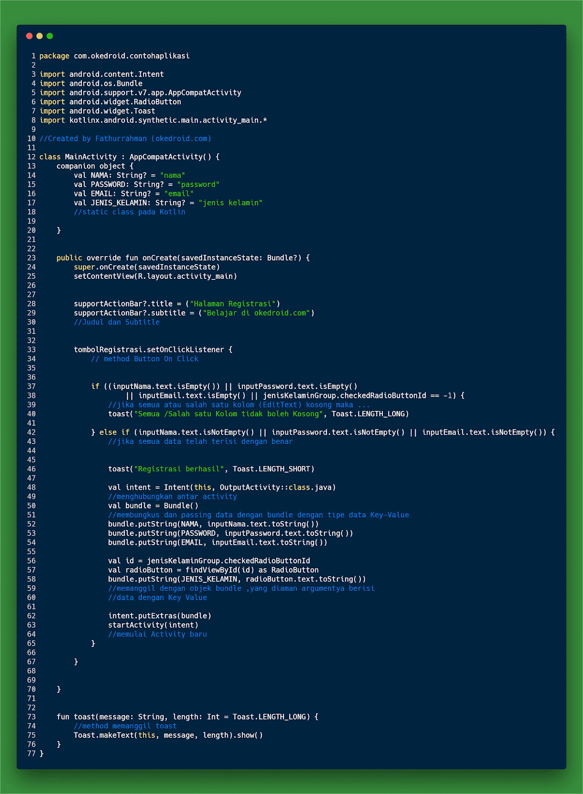 35+ Contoh Program Kotlin Pics File Useful