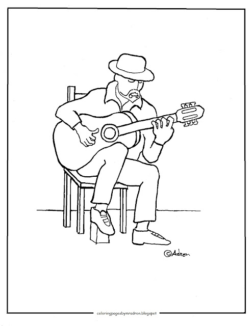 Coloring Pages for Kids by Mr. Adron: Printable Coloring page of Man ...