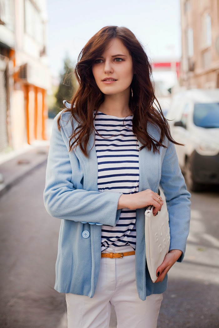 BABY BLUE JACKET TIE BOWTIE
