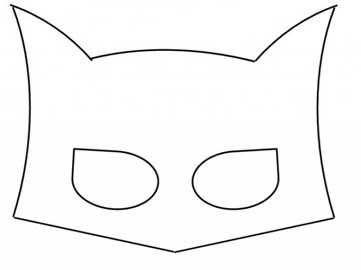 Máscara de morcego, máscara de Batman-ESPAÇO EDUCAR