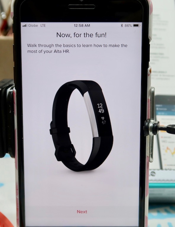 Sync fitbit alta hr hotsell