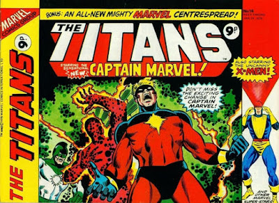 Marvel UK, the Titans #14, Captain Marvel