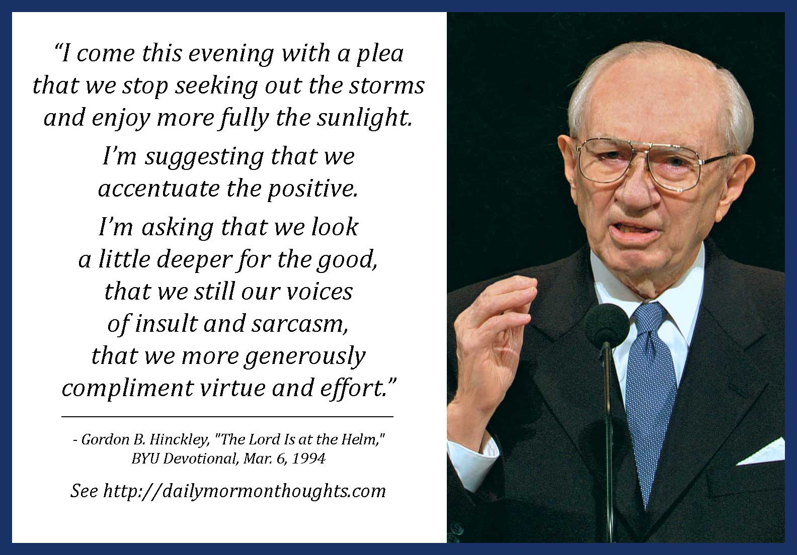 Daily Thought From Modern Prophets March 2019