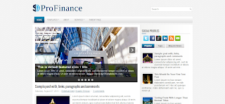 ProFinance Blogger Template Is a Finance Related Wordpress To Blogger Converted Blogger Template