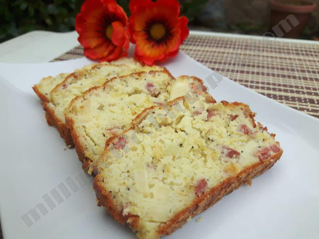 Plumcake con carciofi e speck