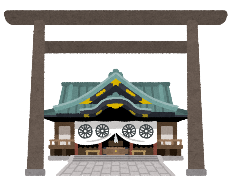 無料イラスト かわいいフリー素材集 靖国神社のイラスト