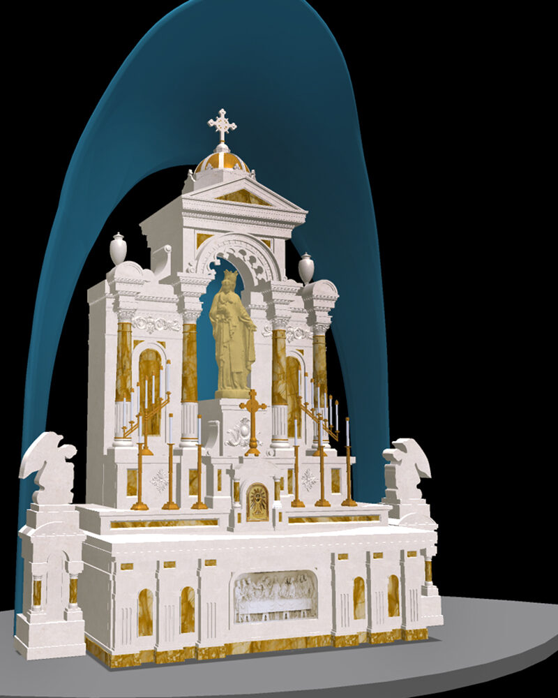 Before and After Our Lady of Mount Carmel in Kenosha, Wisconsin