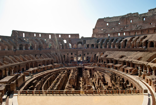 rome colosseum in the summer