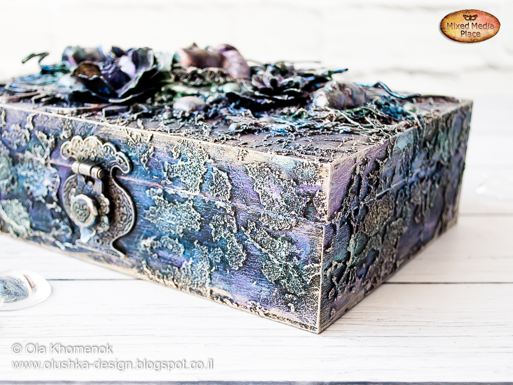 Mixed Media Place Altered box by Ola Khomenok