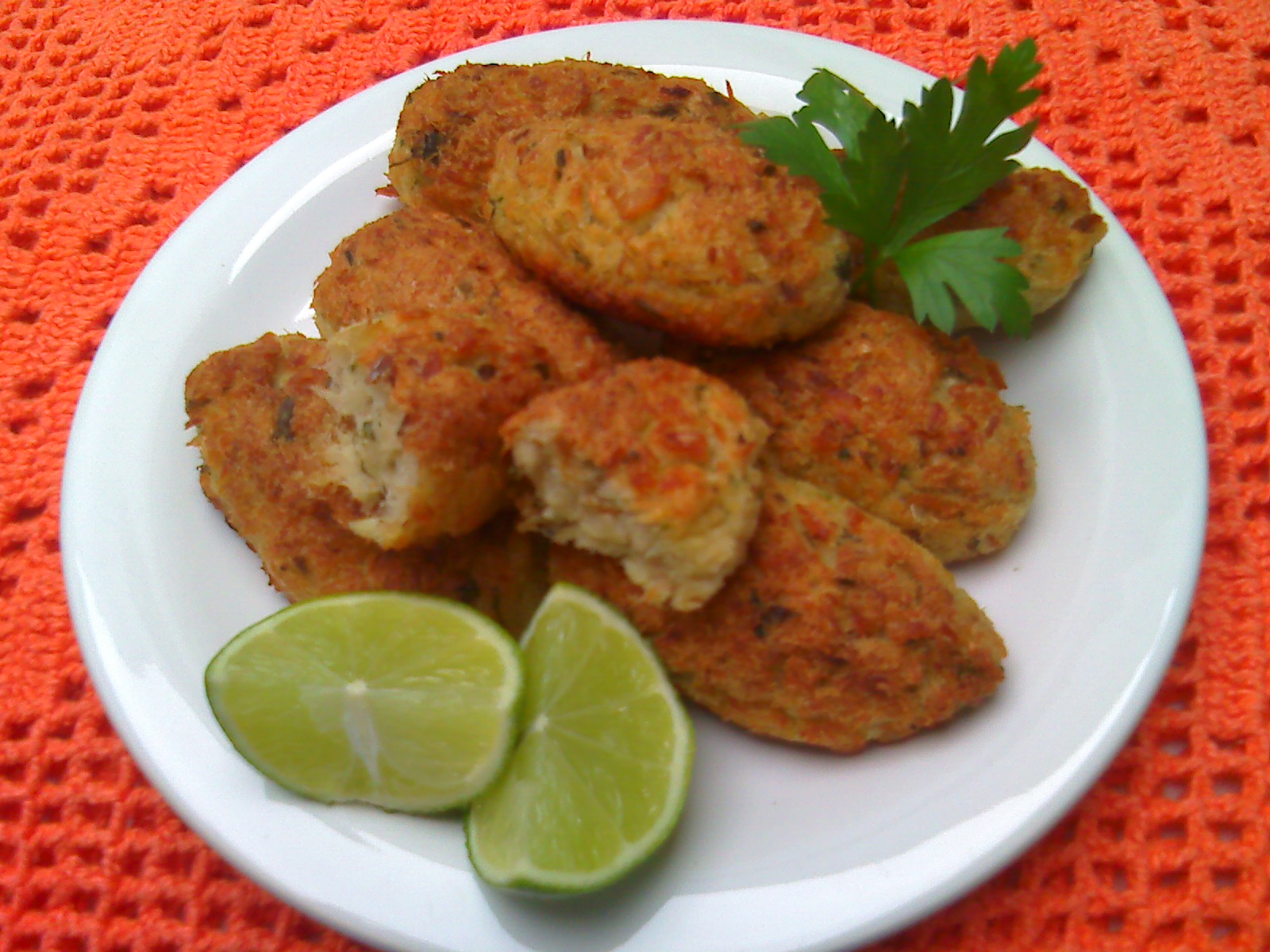 Rute Receitas BOLINHO DE BACALHAU ASSADO