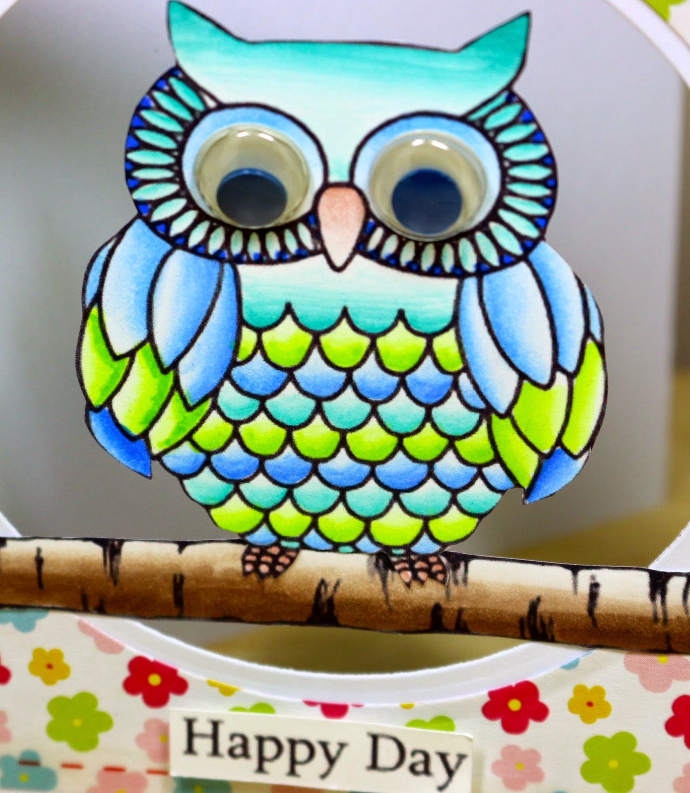 SRM Stickers Blog - Jane's Doodles Clear Stamps - #stamps #stickers #owl