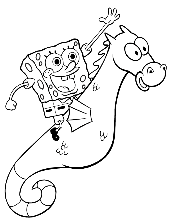 coloring pages of sopngebob - photo #19