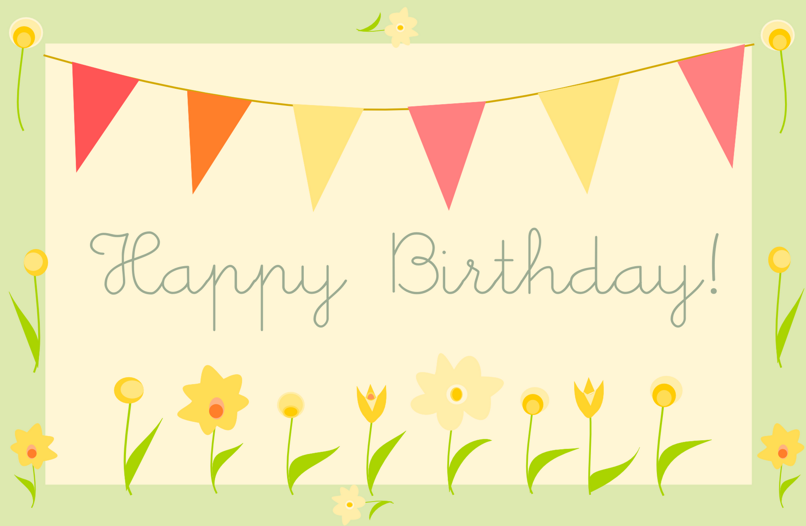 Printable Happy Birthday Card