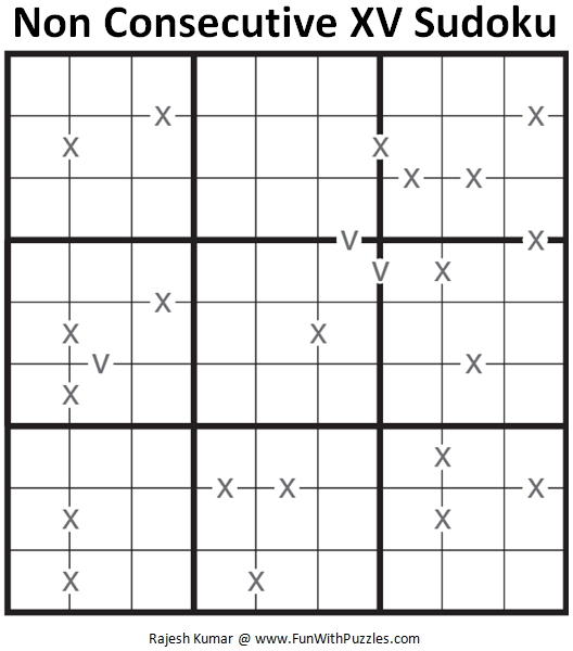 Non Consecutive XV Sudoku (Daily Sudoku League #134)