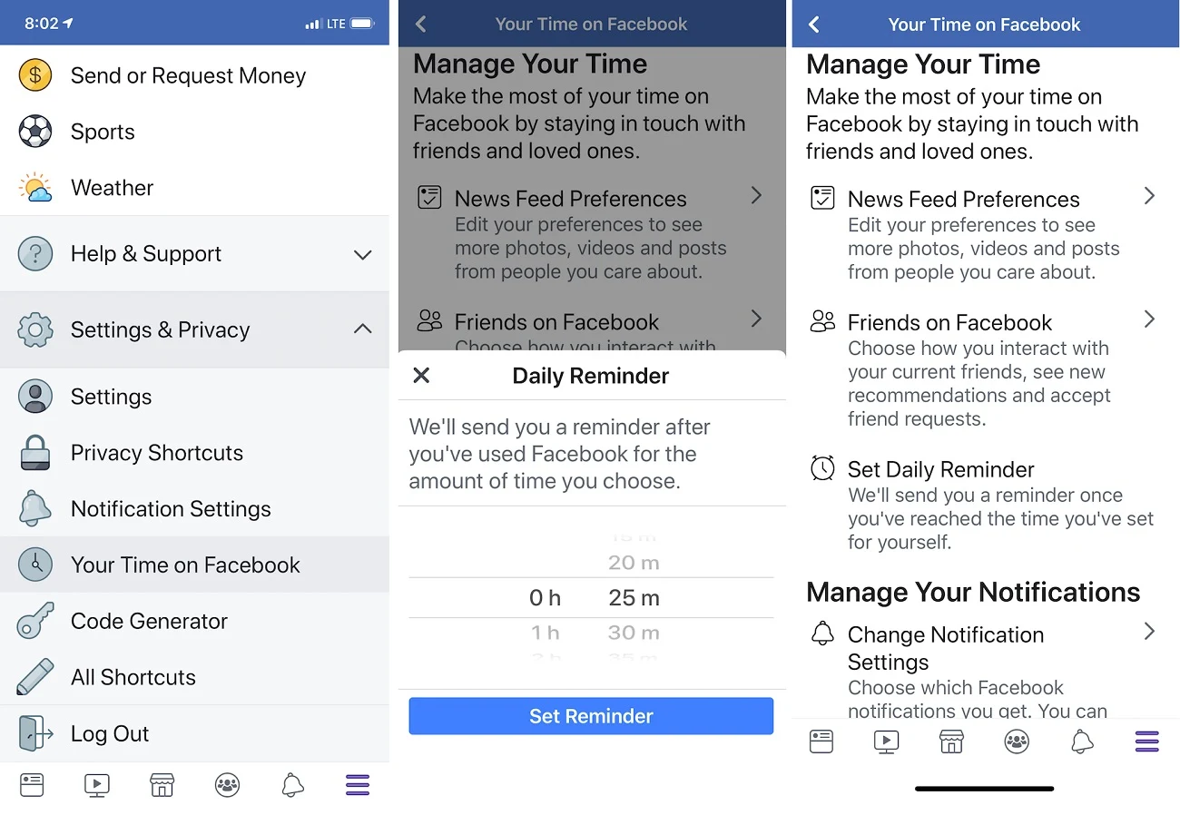  Facebook is finally rolling out its ‘how long do I spend on Facebook’ dashboard