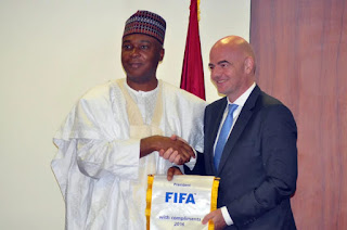 FIFA president and Secretary General visits Nigeria