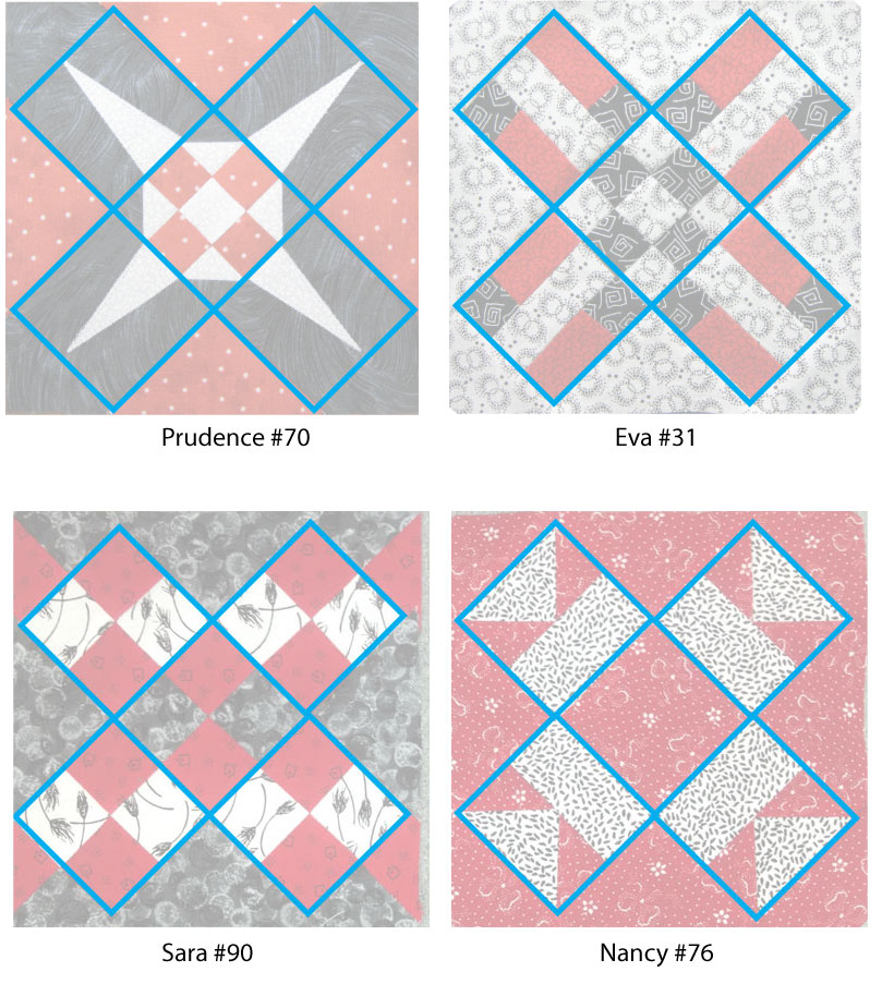 From Marti Michell Quilting Blog Chart 70 Prudence, Block 87 in the