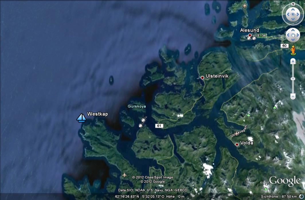 S/Y PALLADIUM: Westkap, Norwegen, 28. Juni 2012