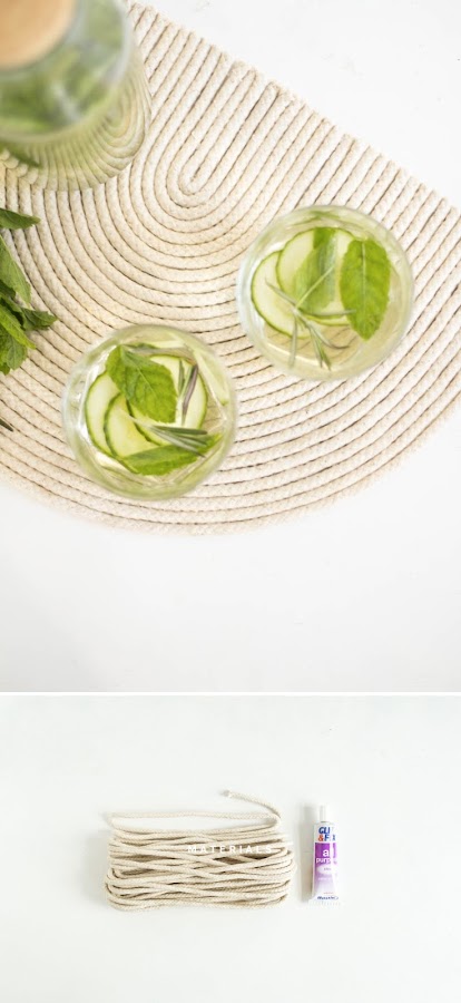 Diy salvamantel de cuerda