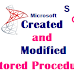Find Created and Modified Stored Procedure in SQL