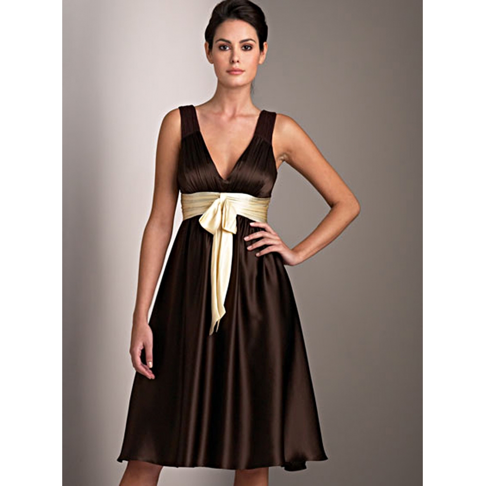 Simple Brown Dresses Designs To Birthday Party Wedding