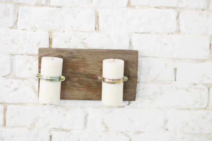 Soporte velas diy