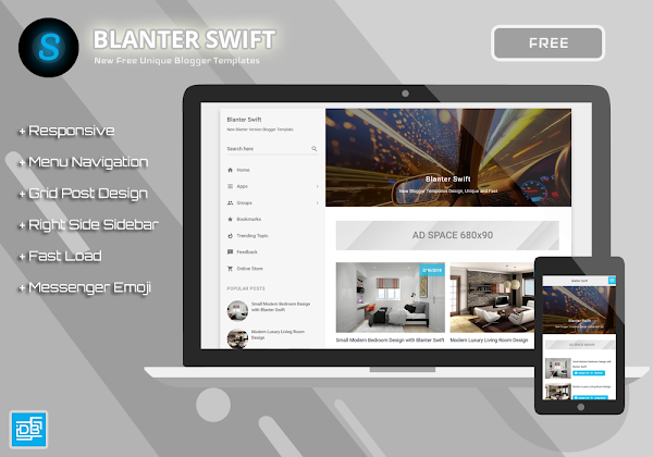 Blanter Swift Responsive Fast Load Blogger Template