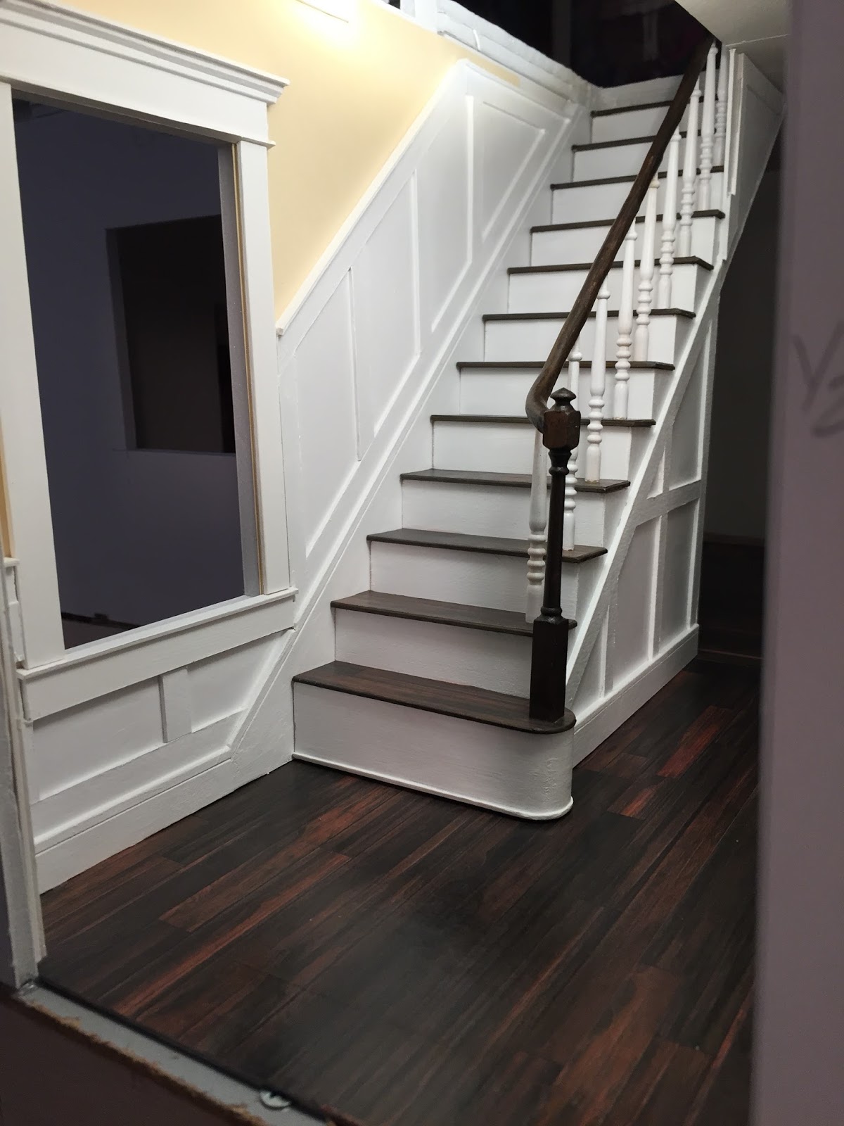 Finished dollhouse stairs The Kinfeld
