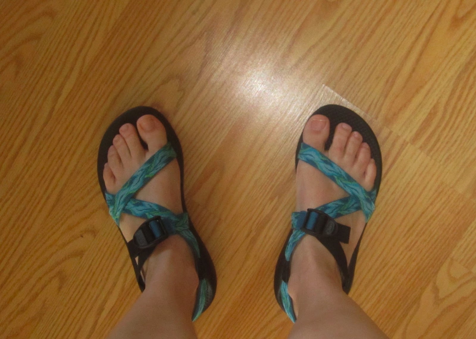 chacos on people's feet