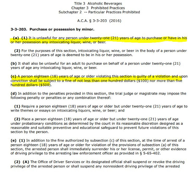 Bad Arkansas Alcoholic Beverage Control Division LAW ENFORCEMENT USE