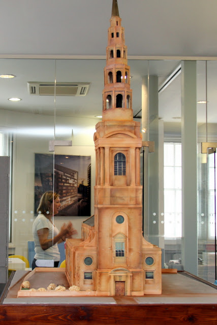 St Bride's Church Cake on Display