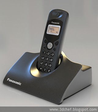 free 3d model cordless phone