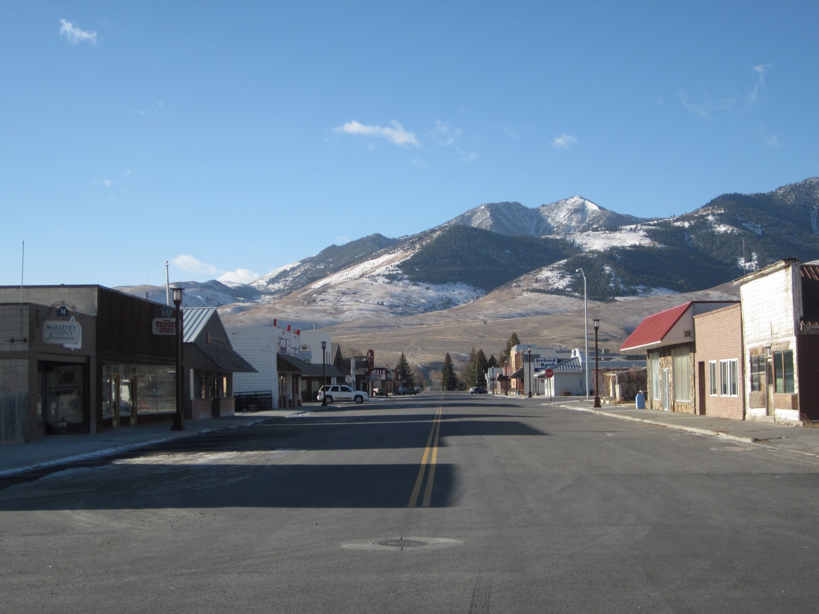 Mackay, Idaho 83251 Mackay Idaho Main Street January 15 2012