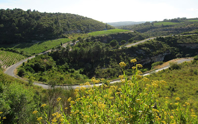 Ruta en coche por el País-Cátaro-Francia Hoces del río Cesse en Minerve. Ruta por el País de los Cátaros. Francia