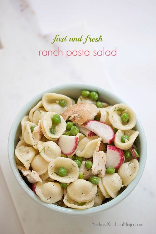 Fast and fresh ranch pasta salad Yankee Kitchen Ninja