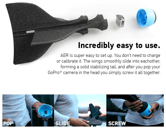 AER Throw your GoPro® "Πετάς" τη Go Pro σου στον αέρα και το