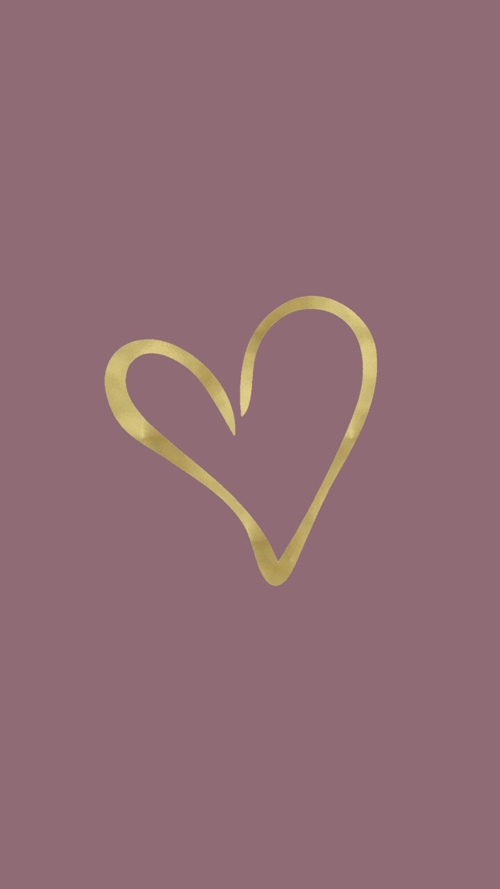 Fondo de Pantalla de Corazón Dorado