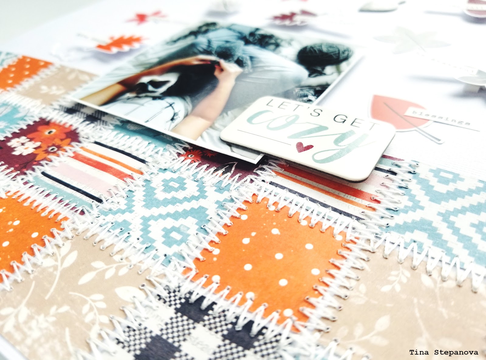 "Let's get cozy" Scrapbook Layout