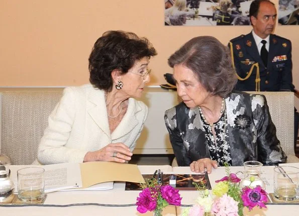 Queen Sofia of Spain attended the board meeting of the Queen Sofía College of Music. Queen Sofía, is the honorary president of the College of Music