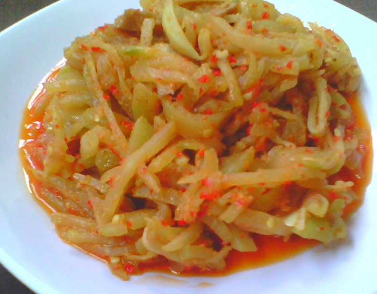 Dunia Makanan Cara Membuat Oseng Labu Siam Pedas Manis
