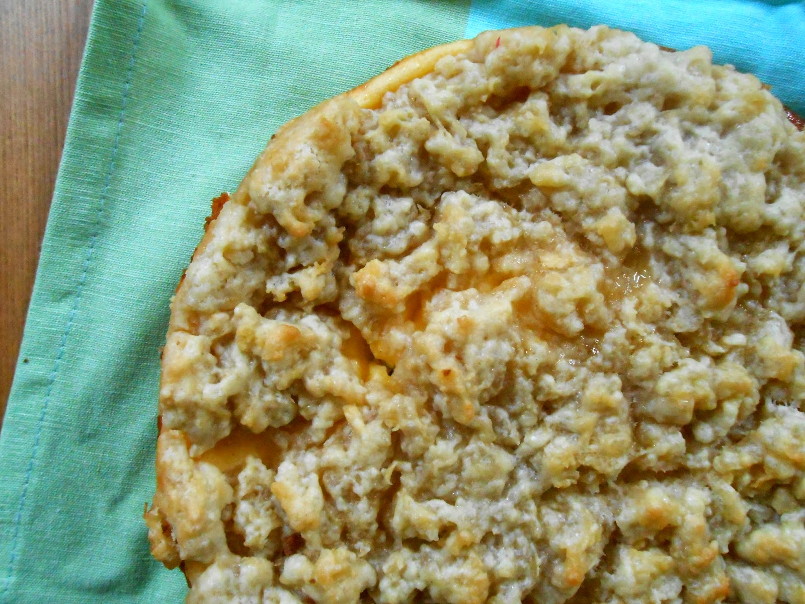 La vie gourmande: Vanille-Cheesecake mit Apfel-Streuseln