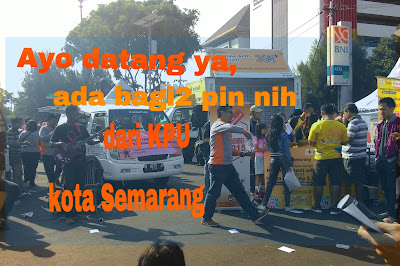 Kampanye Asik Pilwalkot Di Car Free Day, Semarang