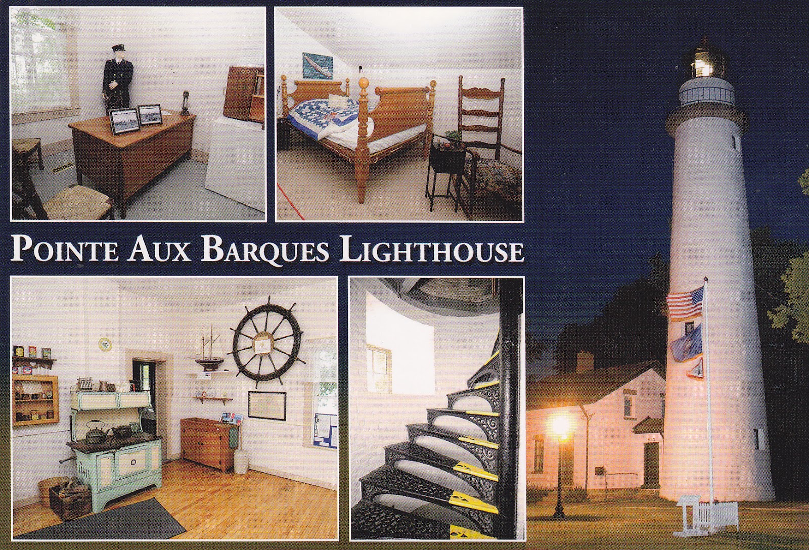 Lighthouses on Post Cards Pointe Aux Barques Lighthouse, Michigan, U.S.A.